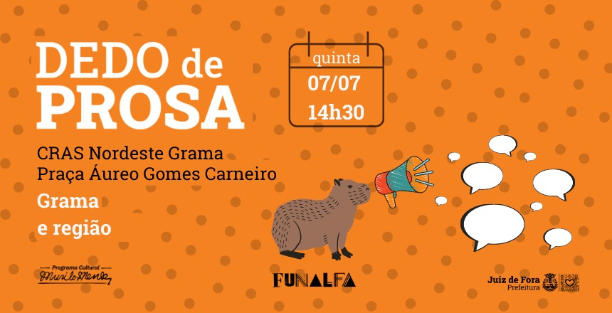 Portal de Notícias PJF | Funalfa promove encontro para divulgar editais de cultura no Grama | FUNALFA - 4/7/2022