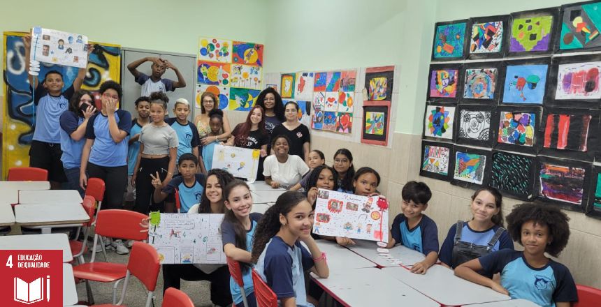 Portal de Notícias PJF | Turma da E. M. Manuel Bandeira usa cores e sentimentos em aula de aula | SE - 7/12/2023