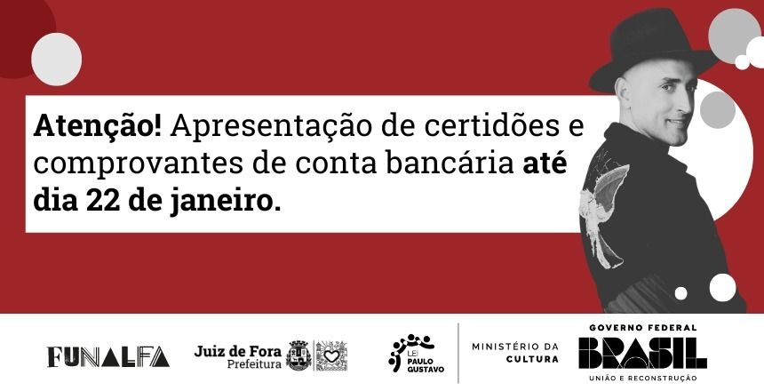 Portal de Notícias PJF | Funalfa divulga resultado final dos dois últimos editais da Lei Paulo Gustavo | FUNALFA - 17/1/2024