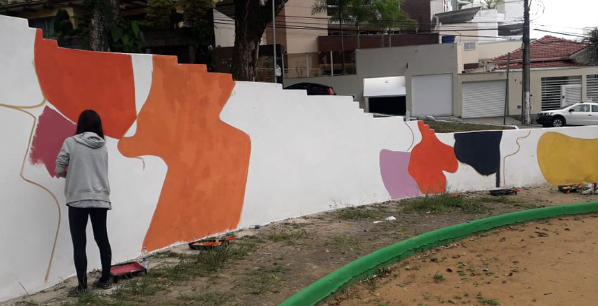 Portal de Notícias PJF | Boniteza promove intervenção artística na Praça da Melquita | SG - 17/5/2022