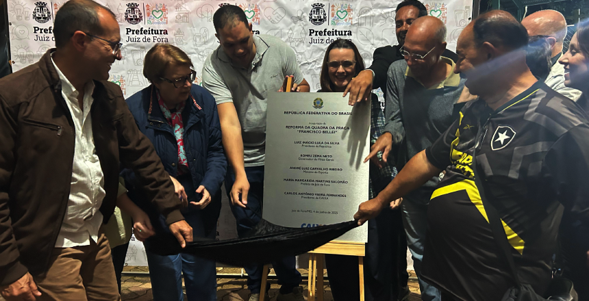 Portal de Notícias PJF | Prefeita inaugura nova rede de macrodrenagem da rua Cesário Alvim e reforma da quadra da Praça do Jardim do Sol | PREFEITA - 5/6/2025