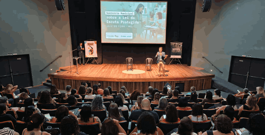 Portal de Notícias PJF | Público expressivo marca abertura do Seminário Municipal sobre a Lei da Escuta Protegida em Juiz de Fora | SEDH - 5/11/2025
