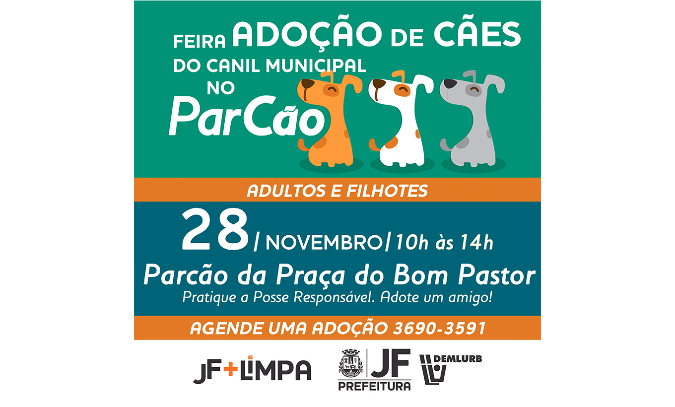 Portal de Notcias PJF | Demlurb realiza feira de adoo de animais no Parco do Bairro Bom Pastor | DEMLURB - 26/11/2015