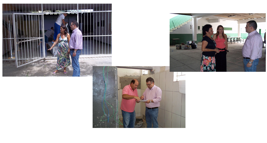 Portal de Notcias PJF | Secretrio de Educao verifica obras de revitalizao em quatro escolas municipais | SE - 27/1/2015