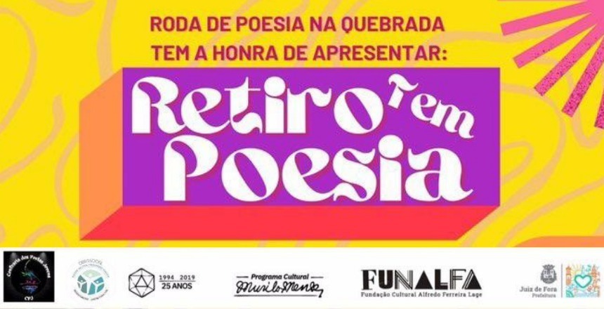 Portal de Notícias PJF | Sábado é dia de batalha de poesia, dança, teatro e música no Retiro | FUNALFA - 27/4/2022