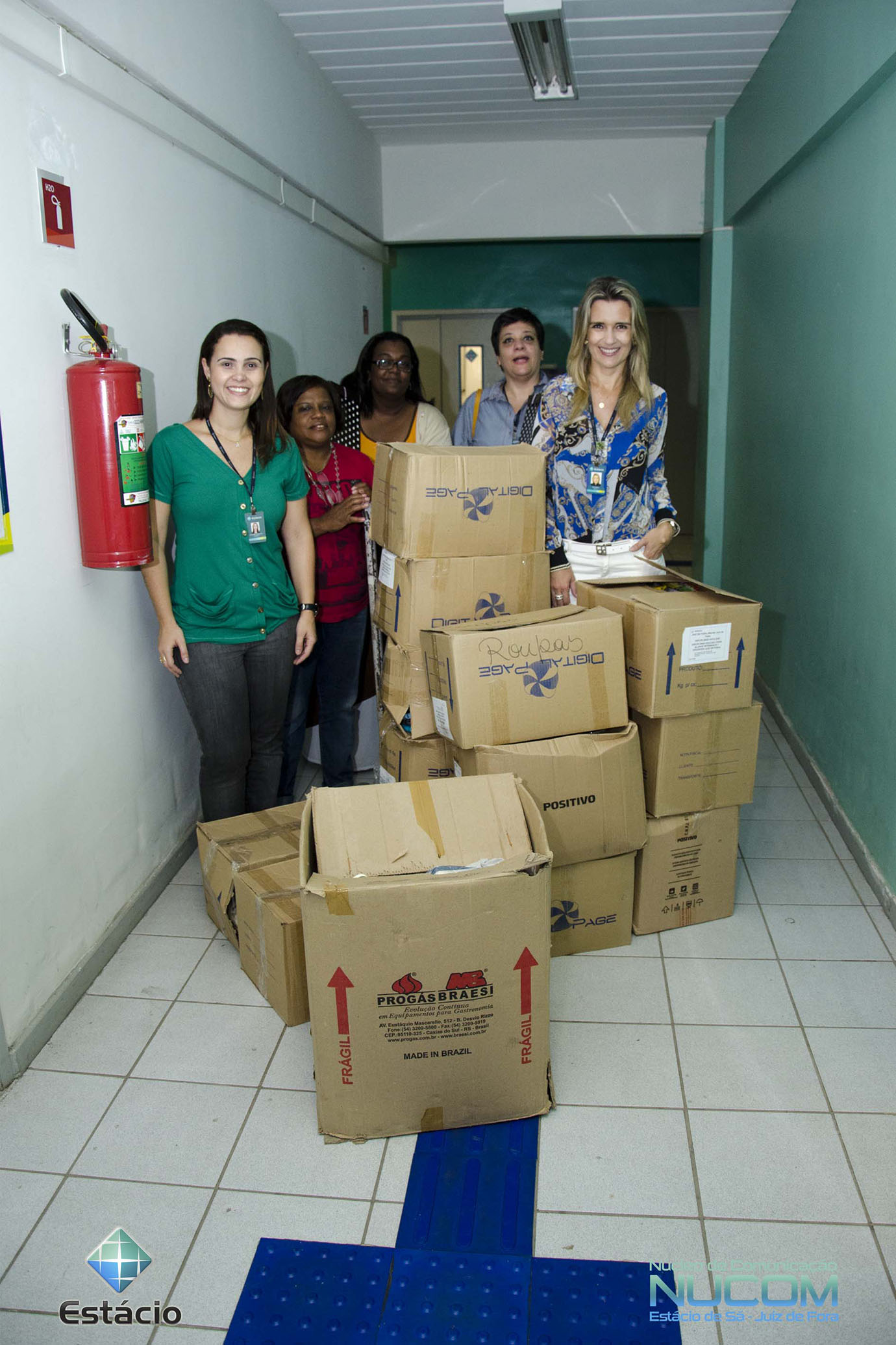 Portal de Notcias PJF | "Bem Comum"  Fundao Maria Me recebe alimentos atravs de parceria entre PJF e Faculdade Estcio de S | SECOM - 27/11/2014