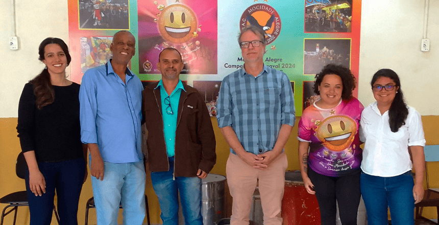 Portal de Notícias PJF | Funalfa inicia visitas às escolas de samba de JF como parte de ações preparatórias do Carnaval 2026 | FUNALFA - 19/5/2025