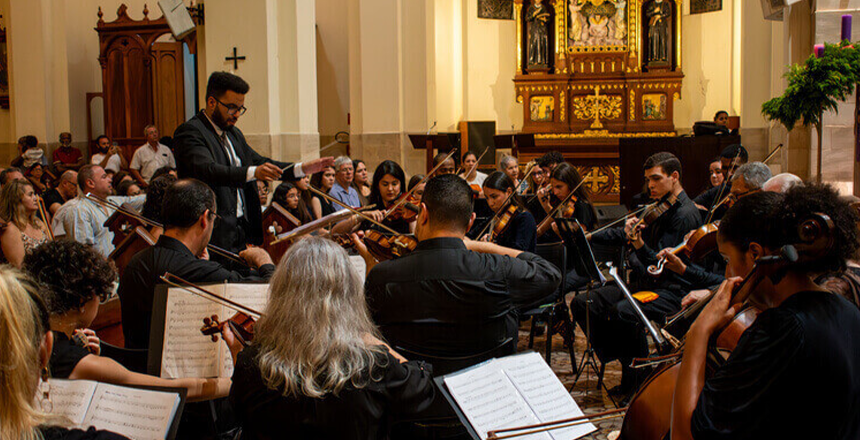 Portal de Notícias PJF | Quinta Musical apresenta concerto gratuito da Orquestra de Câmara Ars Brasilis no Mercado Cultural AICE | FUNALFA - 14/7/2026