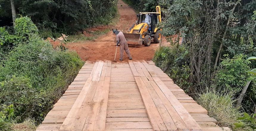 Portal de Not�cias PJF | Secretaria de Obras realiza melhorias em estradas rurais e reforma de ponte | SO - 1/7/2020