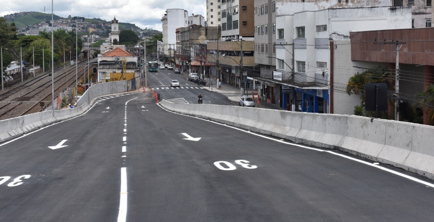 Portal de Not�cias PJF | Viaduto Helio F�del Araujo � inaugurado nesta quarta, 1�, em Juiz de Fora | SMU - 1/12/2021