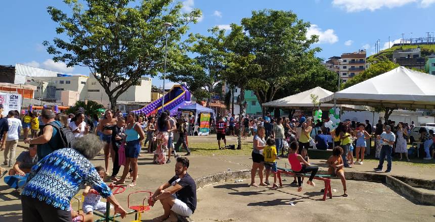 Portal de Not�cias PJF | A��es em comemora��o ao Dia do Trabalhador movimentam Rua de Brincar na Avenida Brasil e na Pra�a Teot�nio Vilela | SG - 2/5/2022