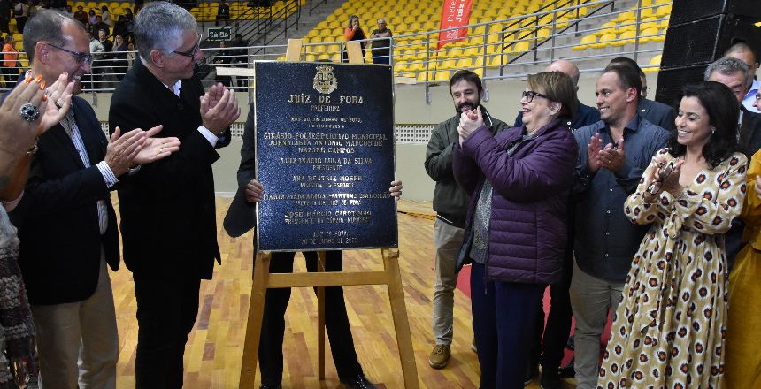 Portal de Not�cias PJF | Gin�sio Municipal Jornalista Ant�nio Marcos � inaugurado ap�s 18 anos de obras | PREFEITA - 3/7/2023