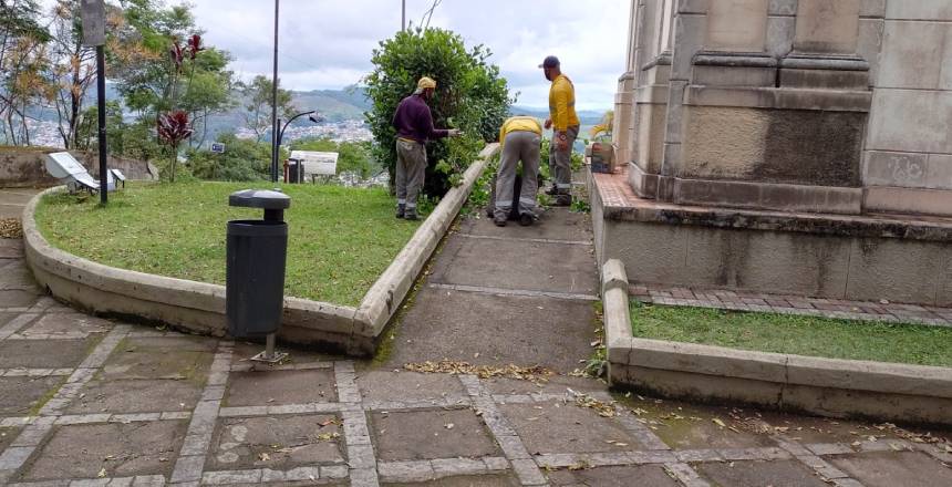 Portal de Notcias PJF | Projeto Boniteza realiza aes no Morro do Cristo e na Avenida Juiz de Fora | EMPAV - 3/12/2021