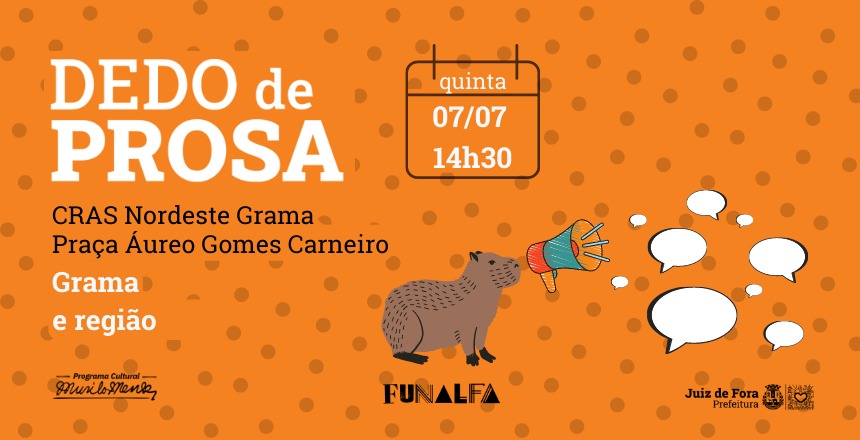 Portal de Not�cias PJF | Funalfa promove encontro para divulgar editais de cultura no Grama | FUNALFA - 4/7/2022
