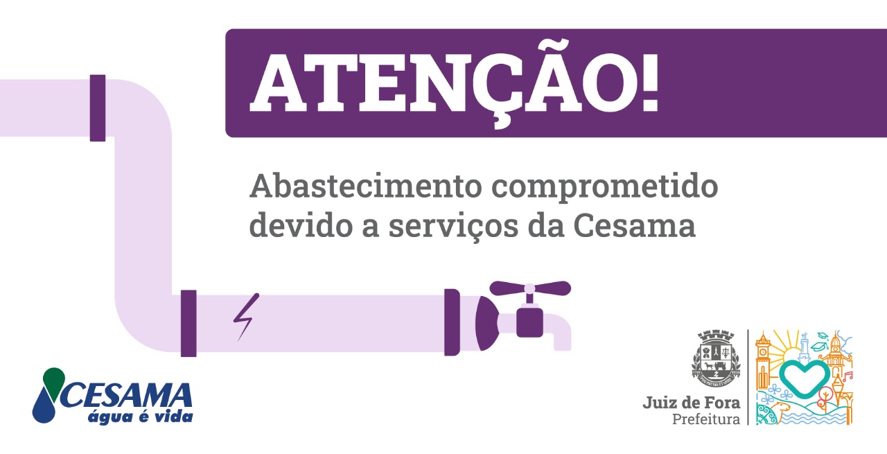Portal de Notcias PJF | Instalao de registro pode afetar abastecimento na parte alta da Vila Olavo Costa nesta sexta, 7 | CESAMA - 5/10/2022