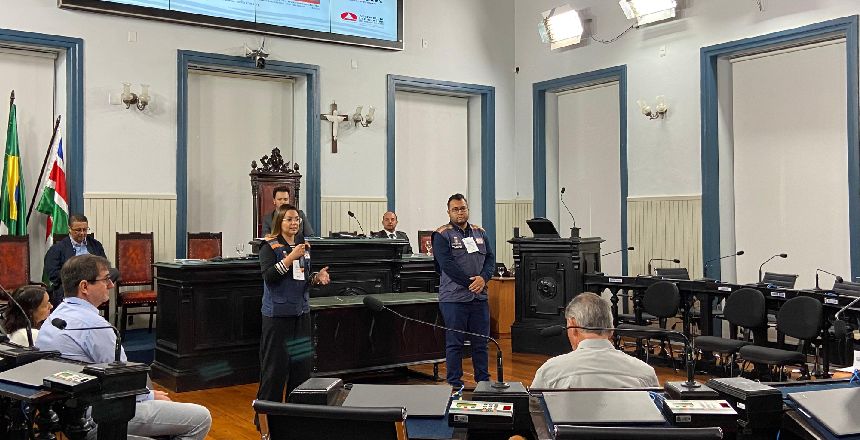 Portal de Not�cias PJF | Defesa Civil realiza palestra em semin�rio estadual sobre crise clim�tica | DEFESA CIVIL - 7/6/2024