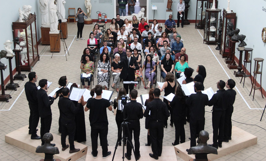 Portal de Not�cias PJF | Coro Acad�mico da UFJF se apresenta na Galeria �Maria Am�lia� | MUSEU MARIANO PROC�PIO - 7/10/2019