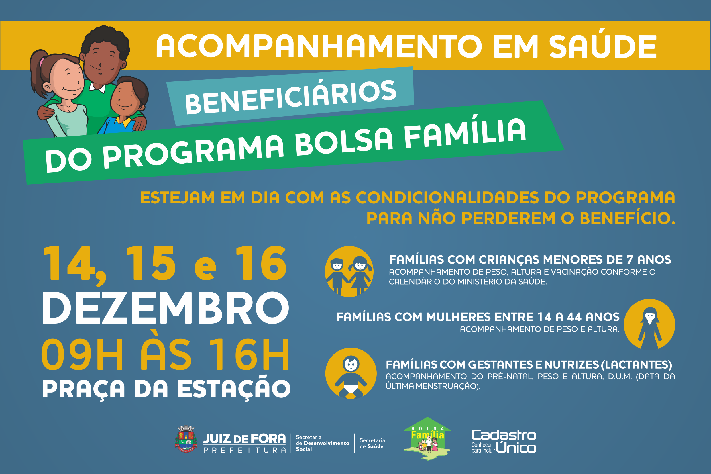 Secretarias realizam campanha para auxiliar famílias no acompanhamento em  saúde obrigatório para o Bolsa Família - Portal PJF | Notícias