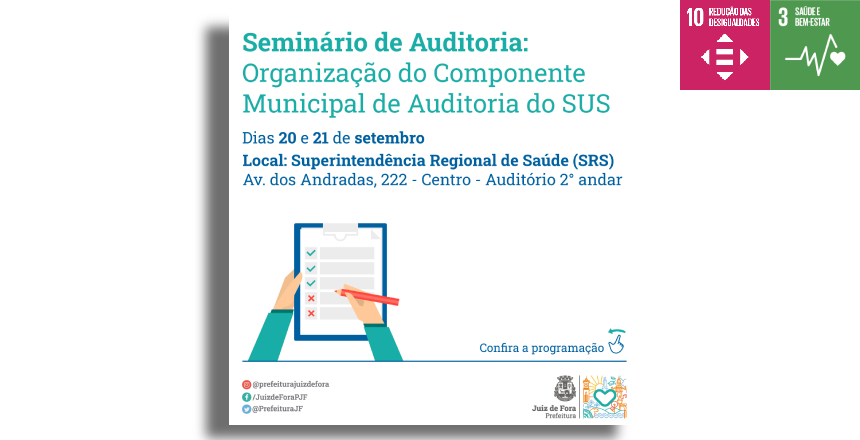PJF holds an audit seminar on the organization of the municipal audit component SUS – PJF portal