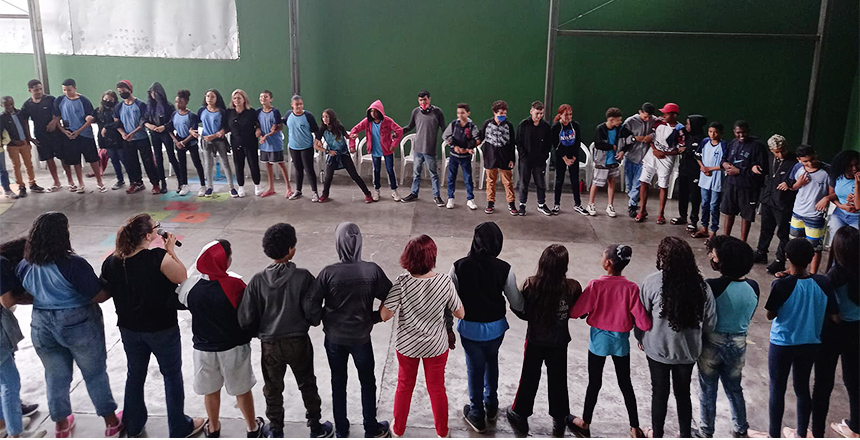 Portal de Not�cias PJF | Escola Municipal Manuel Bandeira participa de Rodas de Terapia Comunit�ria Integrativa | SE - 11/10/2022