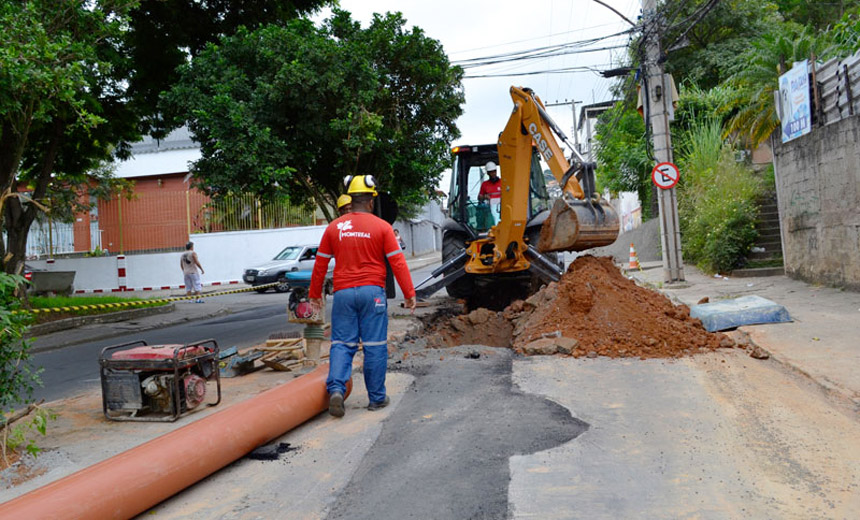 Portal de Not�cias PJF | Bairro S�o Mateus recebe 550 metros de novas redes de esgoto da Cesama | CESAMA - 12/3/2019