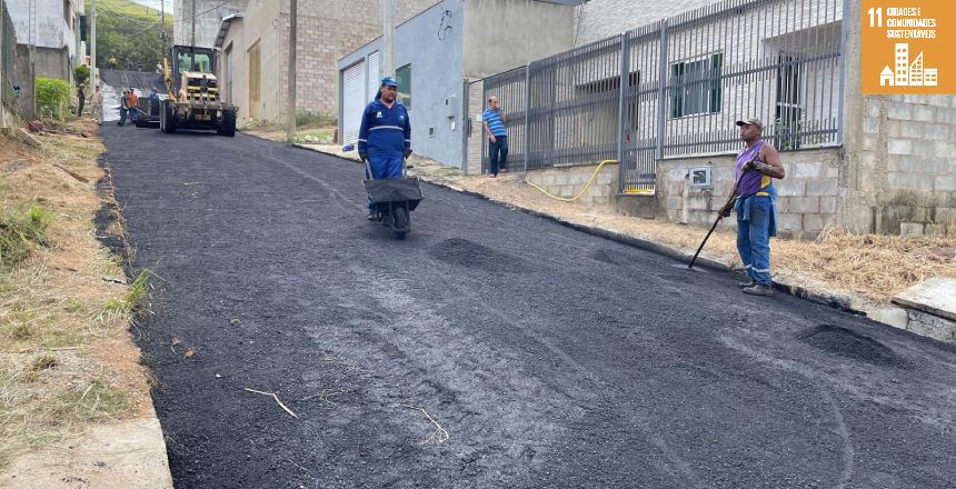 Portal de Notcias PJF | Prefeitura conclui pavimentao de rua no bairro Santo Antnio | EMPAV - 12/4/2024