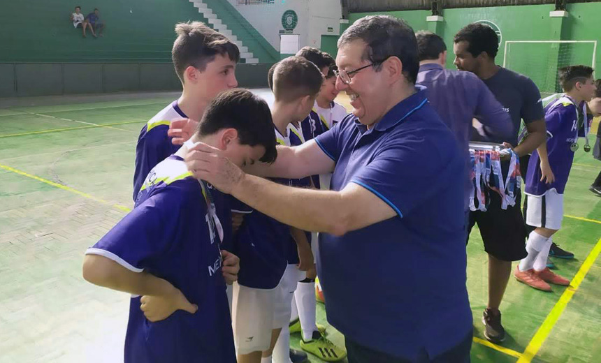 Portal de Notcias PJF | Jogos Intercolegiais - Torcidas animam as partidas finais do futsal | SEL - 13/9/2019