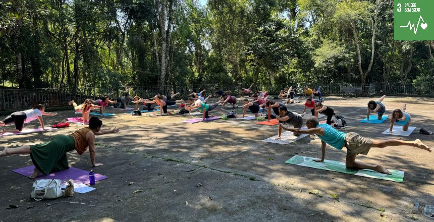 Portal de Notcias PJF | Yoga no Parque acontece no Parque Municipal no domingo, 21 | SEL - 19/4/2024
