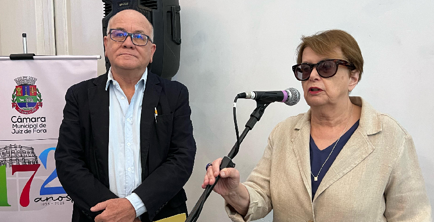 Portal de Not�cias PJF | Trilhas da Liberdade - painel art�stico que celebra mem�ria e democracia � instalado na C�mara Municipal | SEDH - 9/4/2025