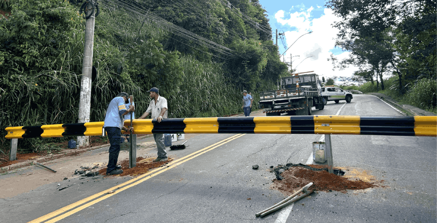 Portal de Not�cias PJF | Fechamentos preventivos por risco � vida: tr�nsito permanece impedido na Rua Benjamin Guimar�es e na Estrada Engenheiro Gentil Forn | SMU - 25/2/2026