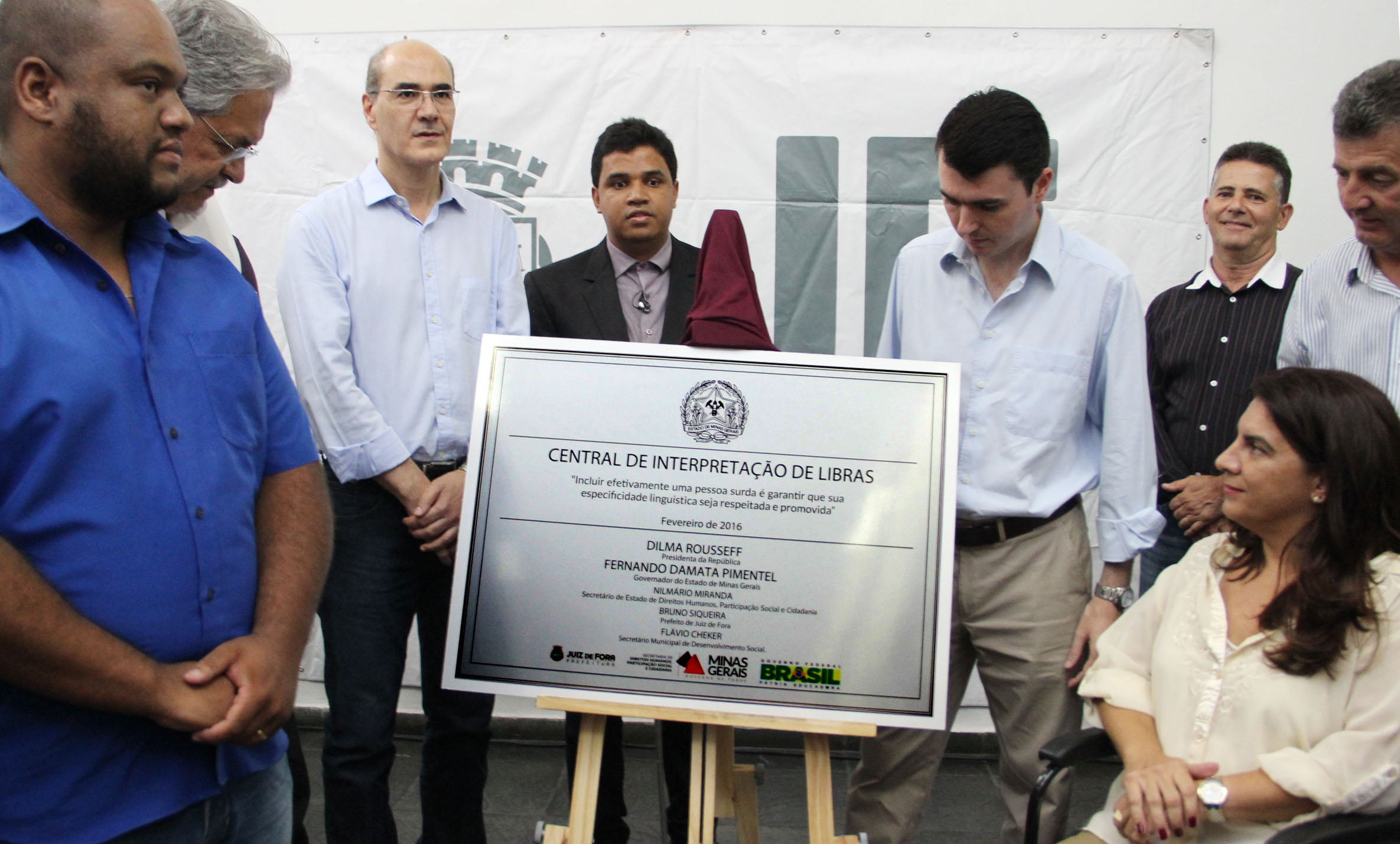 Portal de Not�cias PJF | Primeira Central de Interpreta��o de Libras de Juiz de Fora � inaugurada | SDS - 22/2/2016