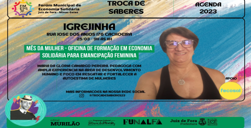 Portal de Notcias PJF | Projeto do edital Murilo da Prefeitura oferece oficina gratuita para emancipao feminina em Igrejinha | FUNALFA - 23/3/2023