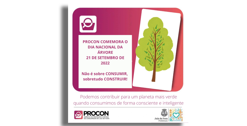Portal de Notícias PJF | Procon/JF distribui mudas para consumidores no Dia da Árvore | PROCON - 23/9/2022