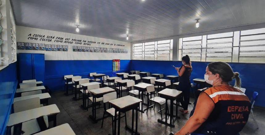 Portal de Not�cias PJF | Defesa Civil retoma vistorias preventivas em escolas municipais | DEFESA CIVIL - 24/3/2022