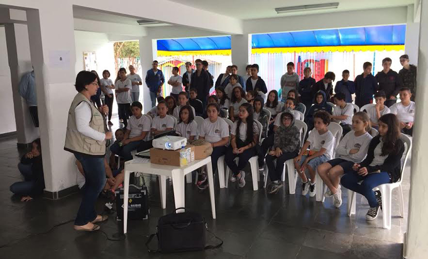 Portal de Notcias PJF | Palestra lembra aos alunos a importncia da preservao da gua | SMA - 24/3/2017