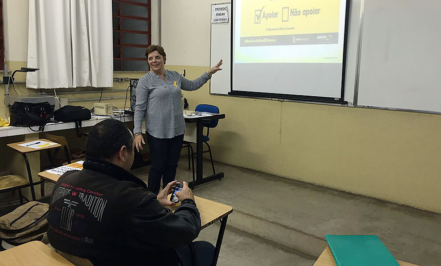 Portal de Not�cias PJF | Settra promove palestra educativa para alunos do Ifet e blitz para encerrar �Maio Amarelo� | SETTRA - 24/5/2017