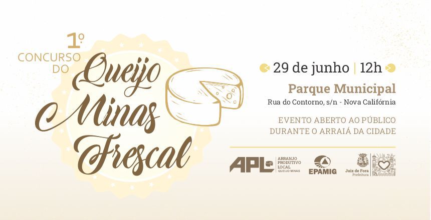 Portal de Not�cias PJF | Inscri��es para Primeiro Concurso de Queijo Minas Frescal de Juiz de Fora seguem at� quarta, 29 | SEDIC - 24/6/2024