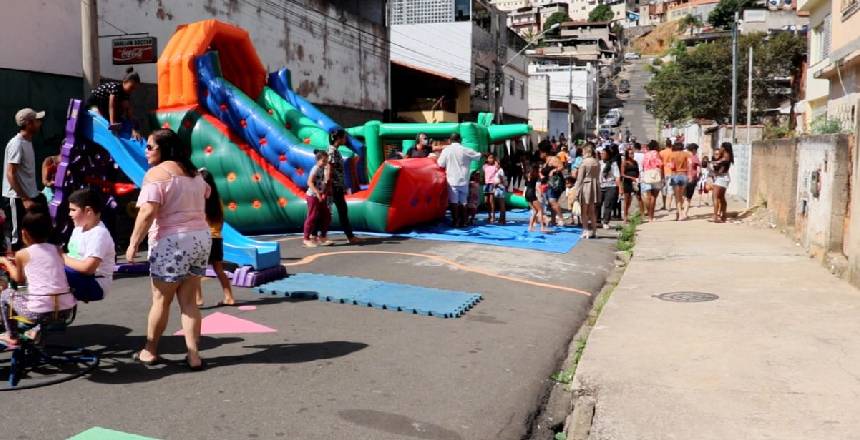 Portal de Notcias PJF | Inaugurao da Rua de Brincar em Santa Luzia rene cerca de 500 pessoas | SG - 25/7/2022