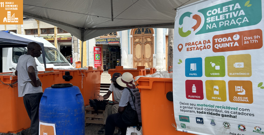 Portal de Notícias PJF | Coleta Seletiva na Praça recolherá materiais recicláveis nesta quinta, 28 | SG - 27/9/2023