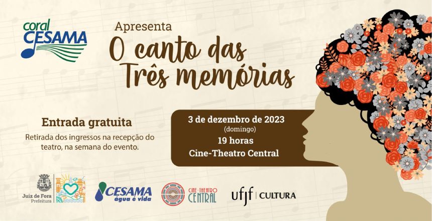 Portal de Notícias PJF | Retirada de convites para recital gratuito do Coral Cesama começa nesta segunda-feira, 27 | CESAMA - 27/11/2023