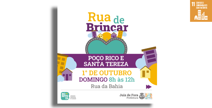 Portal de Notícias PJF | Poço Rico e Santa Teresa recebem inauguração do Projeto Rua de Brincar neste domingo | SG - 28/9/2023
