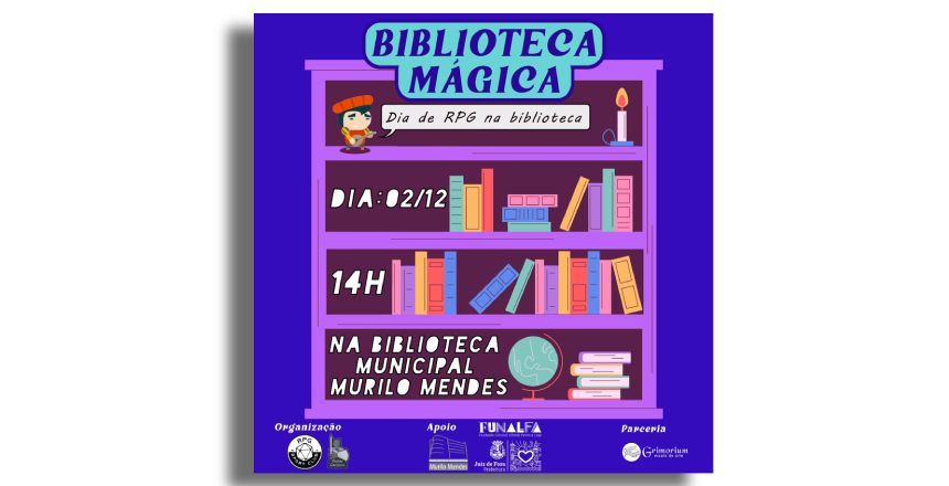 Portal de Notícias PJF | Biblioteca Municipal Murilo Mendes abre as portas no sábado, 2, para tarde lúdica de jogos | FUNALFA - 28/11/2023