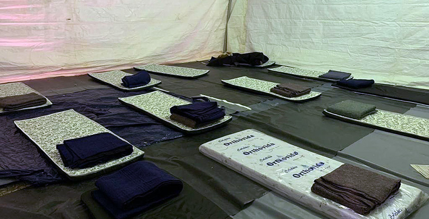 Portal de Not�cias PJF | Na madrugada mais fria em 21 anos, 33 pessoas dormiram nas tendas emergenciais | DEFESA CIVIL - 30/7/2021