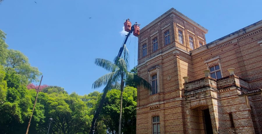 Portal de Not�cias PJF | Mapro realiza manuten��o da Villa Ferreira Lage em parceria com a Empav | MUSEU MARIANO PROC�PIO - 31/10/2022