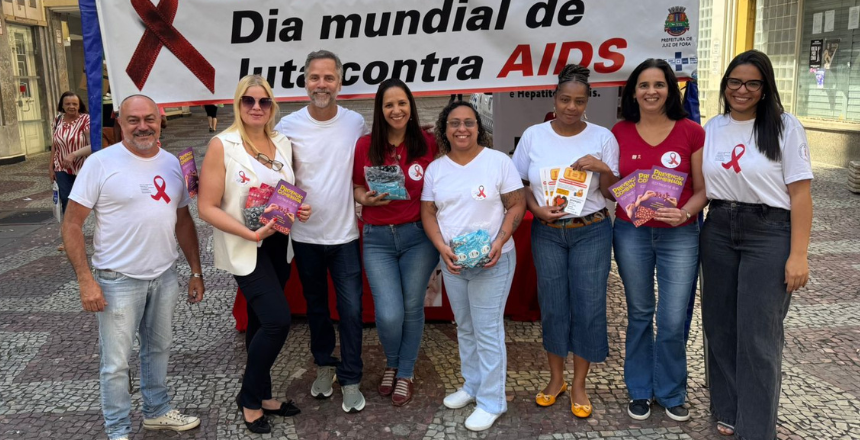 Portal de Not�cias PJF | Dezembro Vermelho: popula��o ter� testagem, orienta��o e a��es de preven��o em v�rios pontos da cidade | SS - 1/12/2025