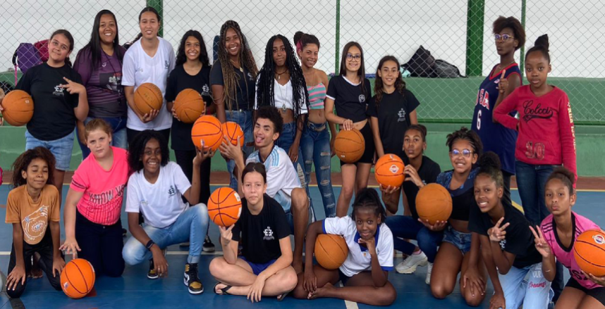 PJF inaugura núcleo de basquete na Escola Estadual Maria Ilydia Resende ...