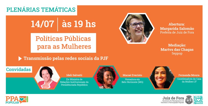Portal de Notcias PJF | Polticas pblicas para mulheres  discutido em plenria virtual nesta quarta, 14 | SEPPOP - 13/7/2021