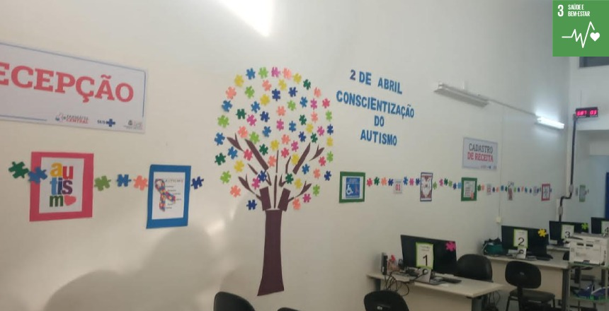 Portal de Not�cias PJF | Farm�cia Central realiza a��o pelo Dia Mundial de Conscientiza��o do Autismo | SS - 1/4/2024