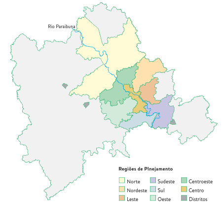 Regi&otilde;es de Planejamento