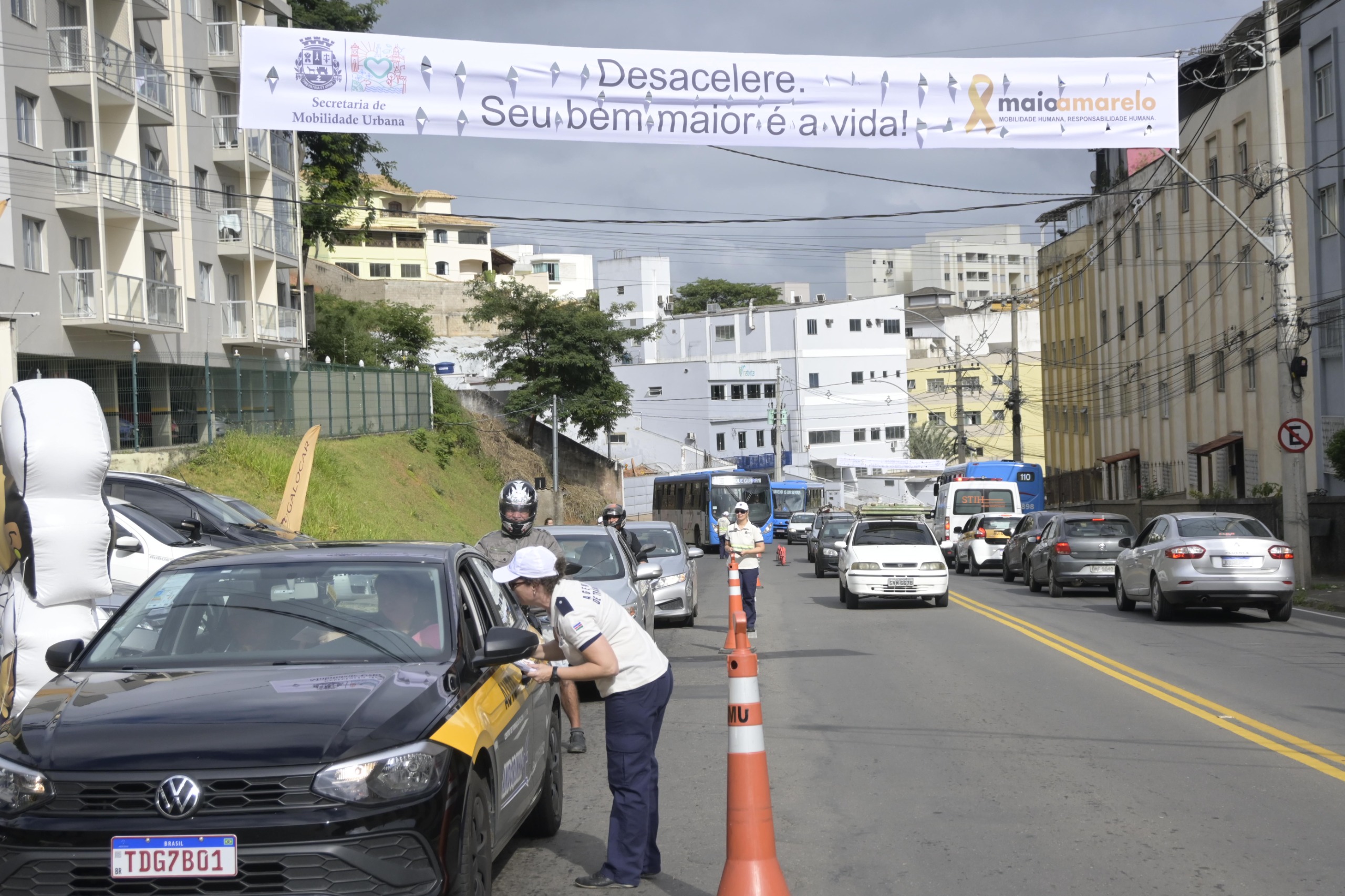 Blitz Educativa de abertura do Maio Amarelo